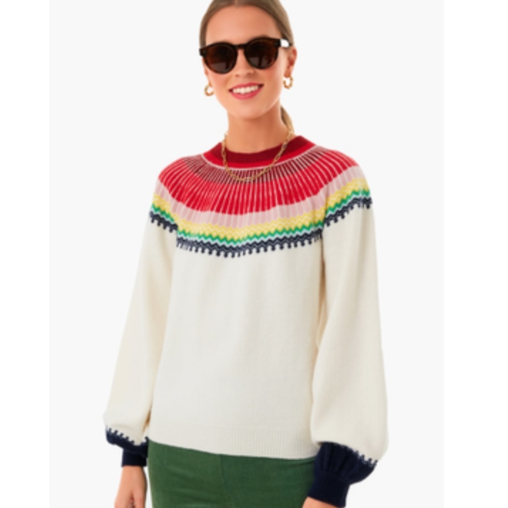 Tuckernuck Pomander Place Color Block Sweater, Size XS